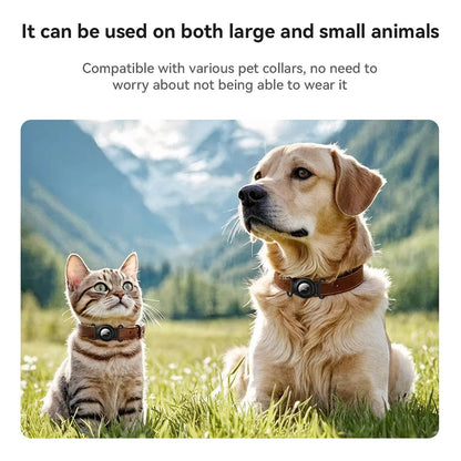 GPS Pet Tracker No Monthly Fee – Works with Apple Find My | Dogs & Cats
