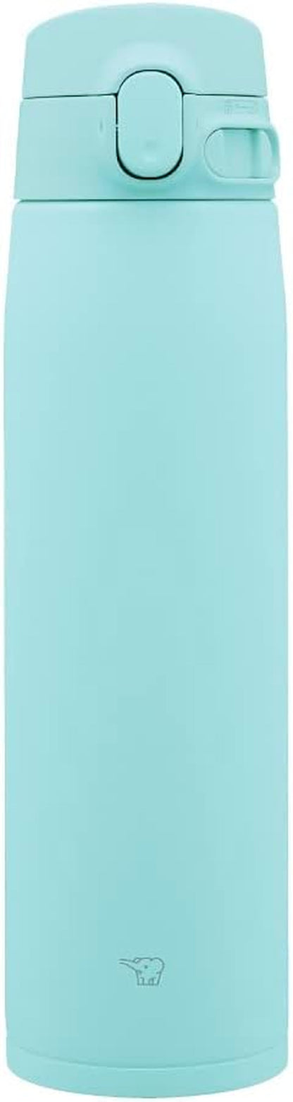 Zojirushi SM-VA72-AM Water Bottle, One-Touch Stainless Steel Mug, Seamless, 24.3 Fl Oz (720 Ml), Mint Blue