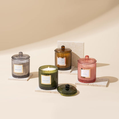 LA JOLIE MUSE Scented Candles, Holiday Candles for Home Scented, Woodiness Fragrance, Natural Soy Wax Candles, 75 Hours Long Burning, 10oz