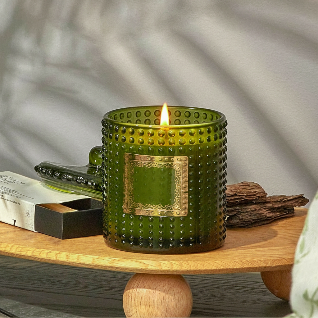 LA JOLIE MUSE Scented Candles, Holiday Candles for Home Scented, Woodiness Fragrance, Natural Soy Wax Candles, 75 Hours Long Burning, 10oz